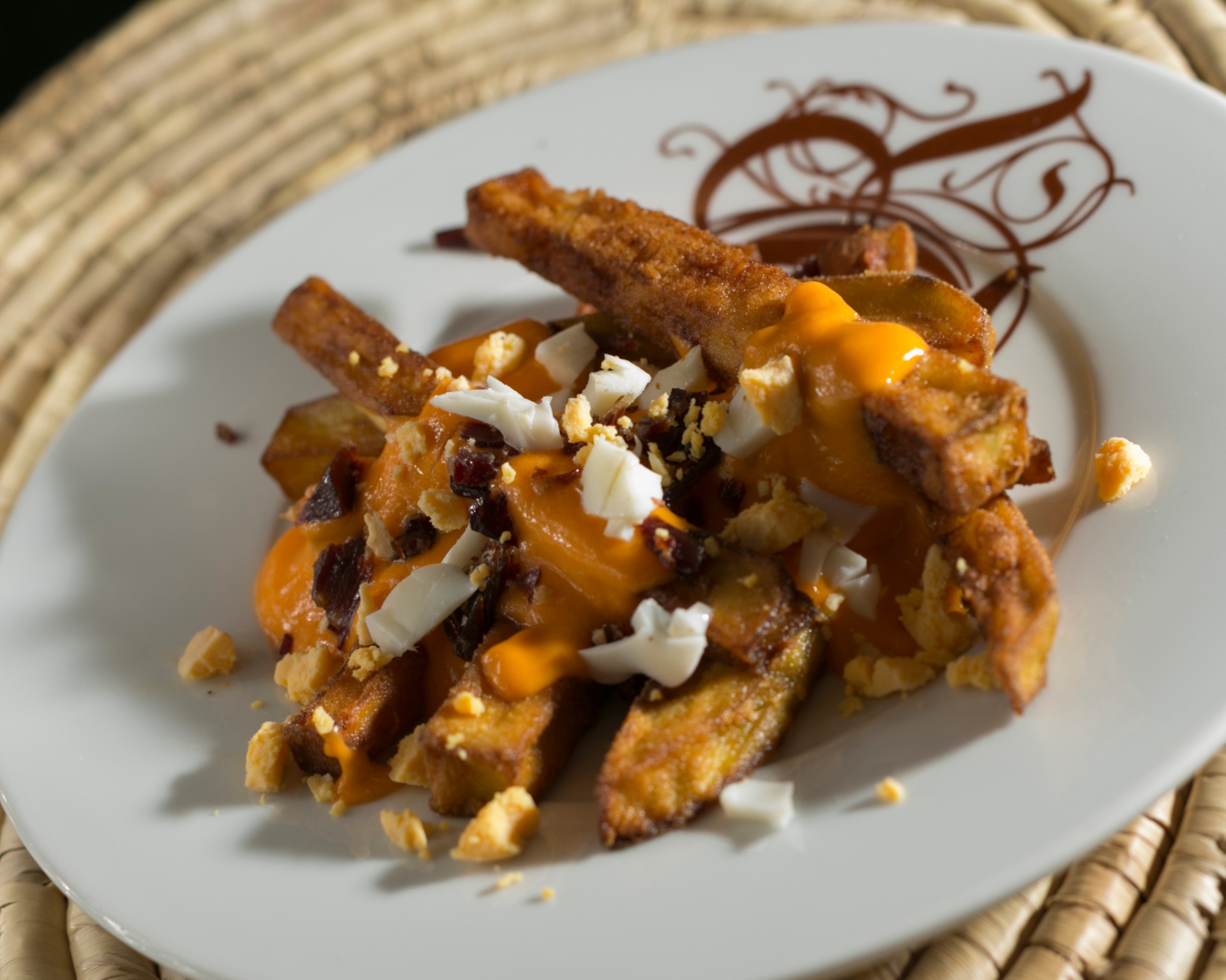 Berenjena frita con salmorejo